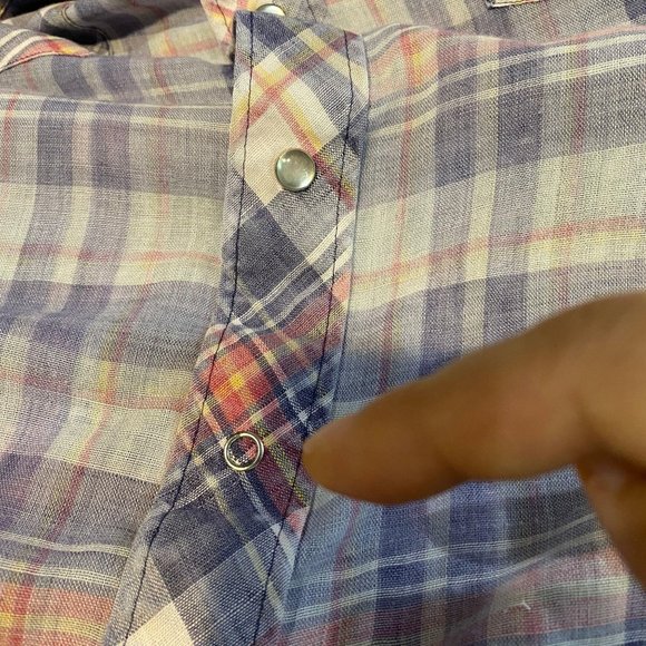 Ranch Wear Vintage Plaid Button Down Shirt - Picture 8 of 8